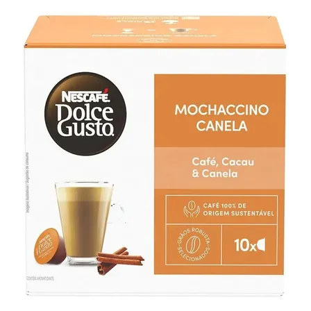 Café em Cápsula NESCAFÉ DOLCE GUSTO Mochaccino Canela 10 Cápsulas