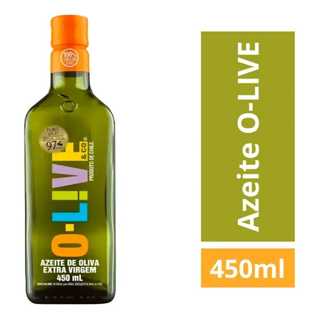 Garrafa Azeite extra virgem 450ml O-Live & Co