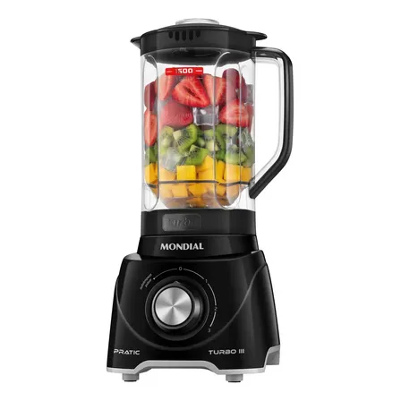 Liquidificador Pratic Turbo III, Mondial, 550W - L-93-BG