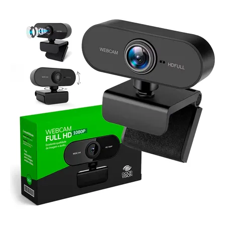 Webcam Camera Full Hd Zoom 1080p 360 Graus Videoconferencia Streamcam Web Cam Entrada Usb