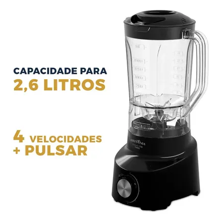 Liquidificador Britânia 2.6l Diamante 1100 Preto
