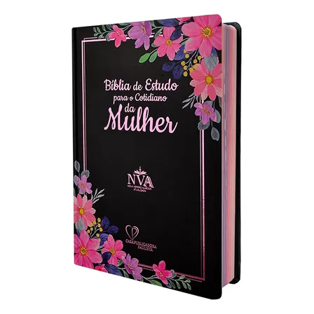 Livro Biblia De Estudo Para O Cotidiano Da Mulher Nva Capa Dura - Preta, De João Ferreira