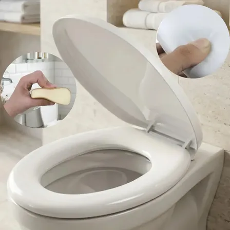 Assento Sanitário Almofadado Com Tampa De Vaso Banheiro Universal Oval Pítia