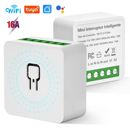 Interruptor Inteligente Wifi Forestry Mini 1ch 16a Alexa Tuya Smart Life Google Assistant