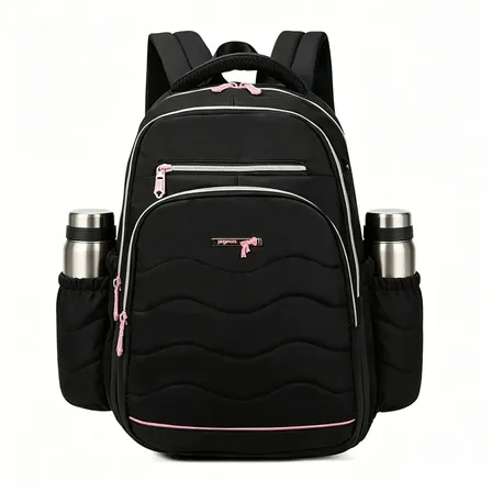 Mochila feminina, impermeável, reforçada, com capacidade para laptop de 15,6 polegadas, 24