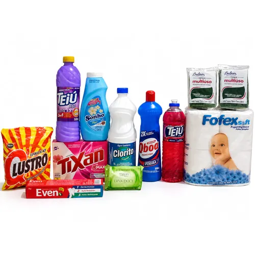 Kit Produtos de Limpeza para Casa 12 Itens Completo Produtos Essenciais